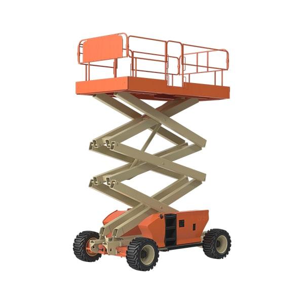 scissor lifts can be customized with various platform sizes, extensions, and devices to fit specific commercial needs